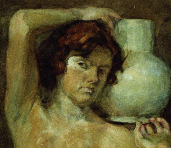 Model with a jar